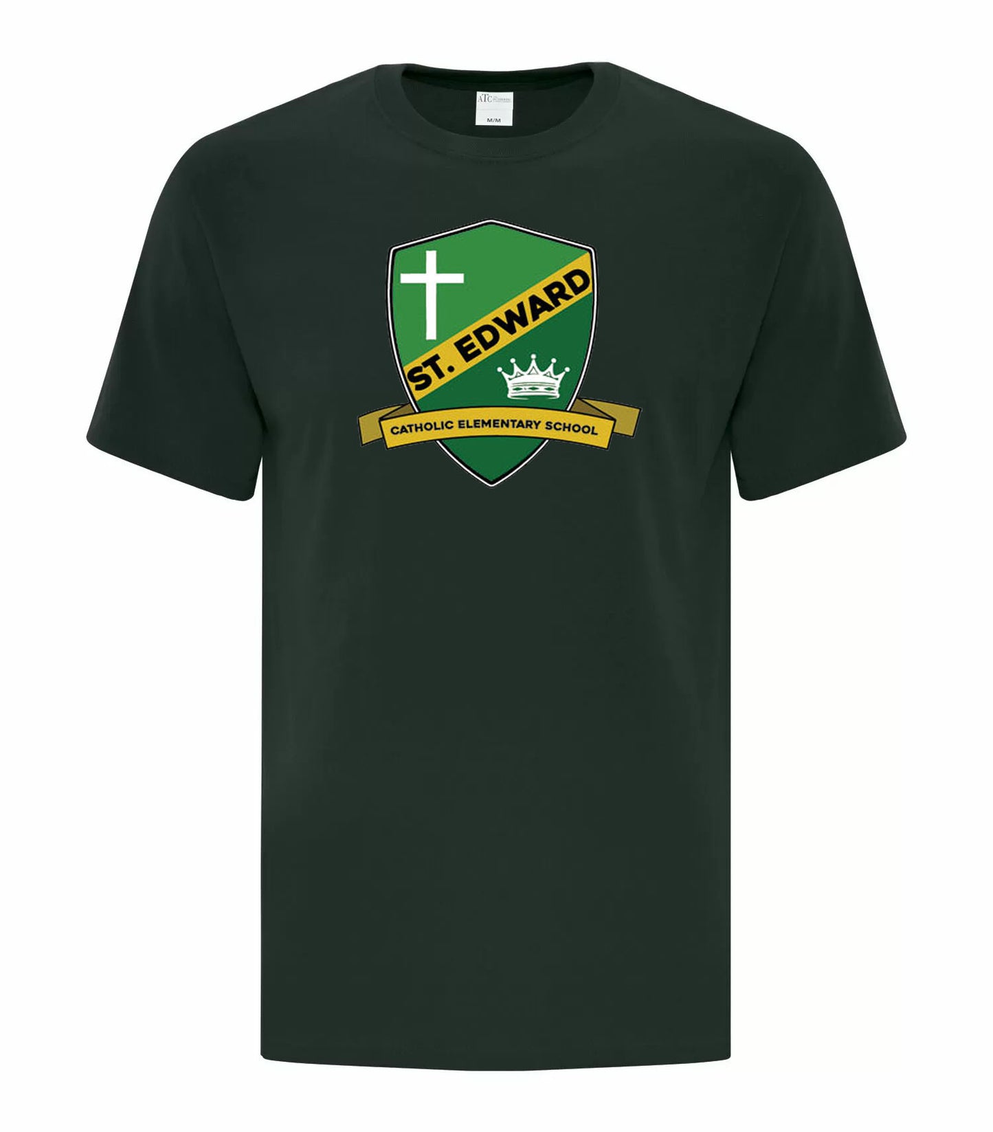 *NEW LOGO* St. Edward Spirit Wear Adult Green T-Shirt