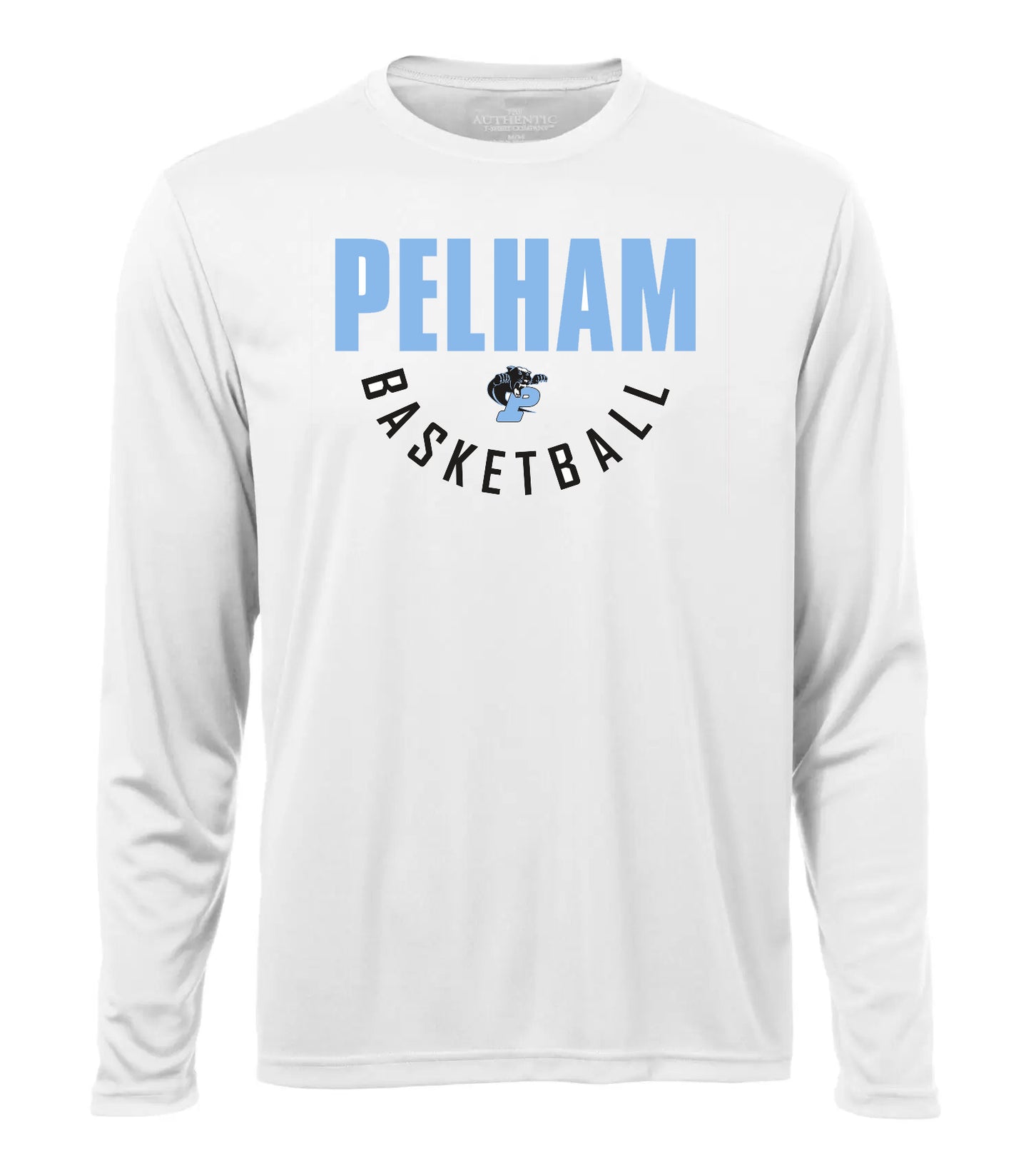 Pelham Panthers Adult White Dri Fit Long Sleeve (ATC)
