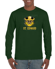 St. Edward Spirit Wear Adult Green Long Sleeve Shirt