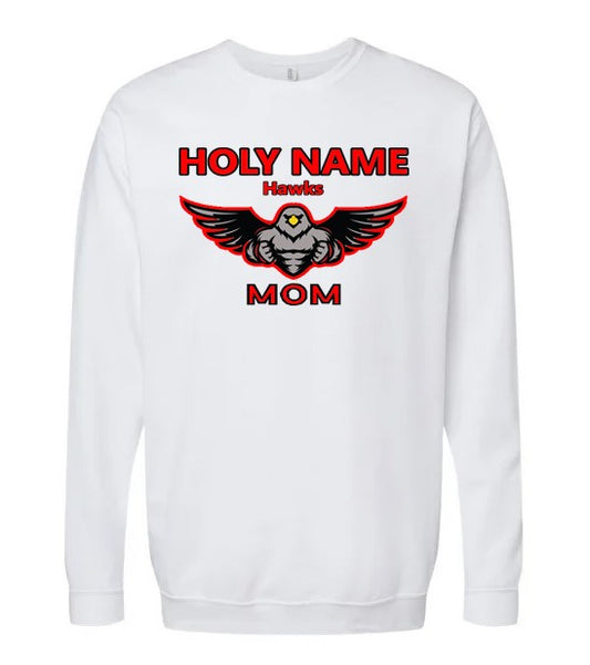*NEW* Holy Name Catholic Elementary Spirit Wear Adult MOM Crewneck (White)