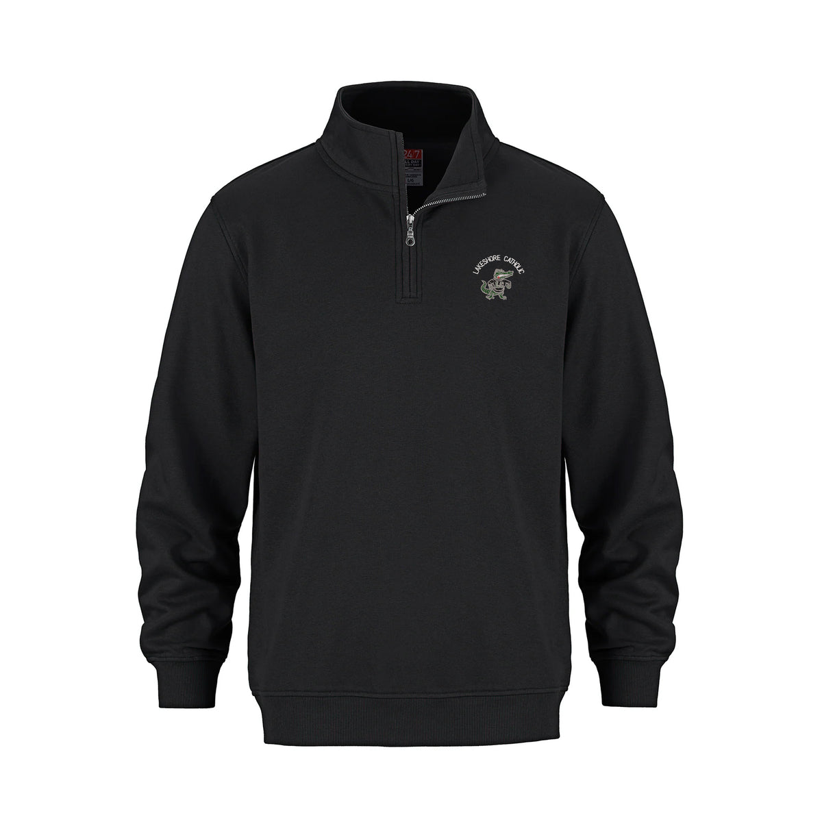 Lakeshore Catholic STAFF Spirit Wear Adult 1/4 Zip (Black)