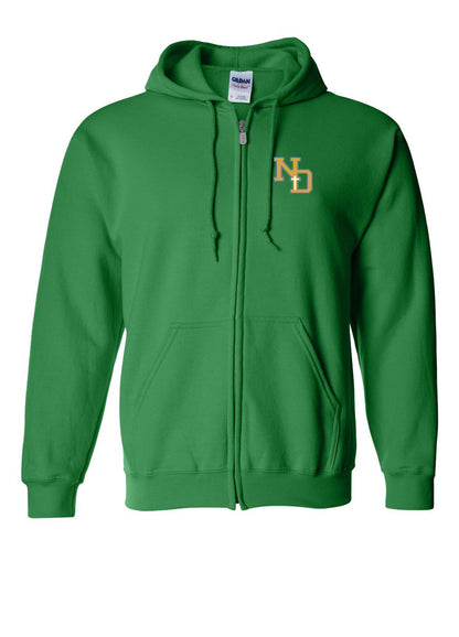 Notre Dame Catholic Elementary Adult Spirit Wear Zipper Hoodie (2 Colors)
