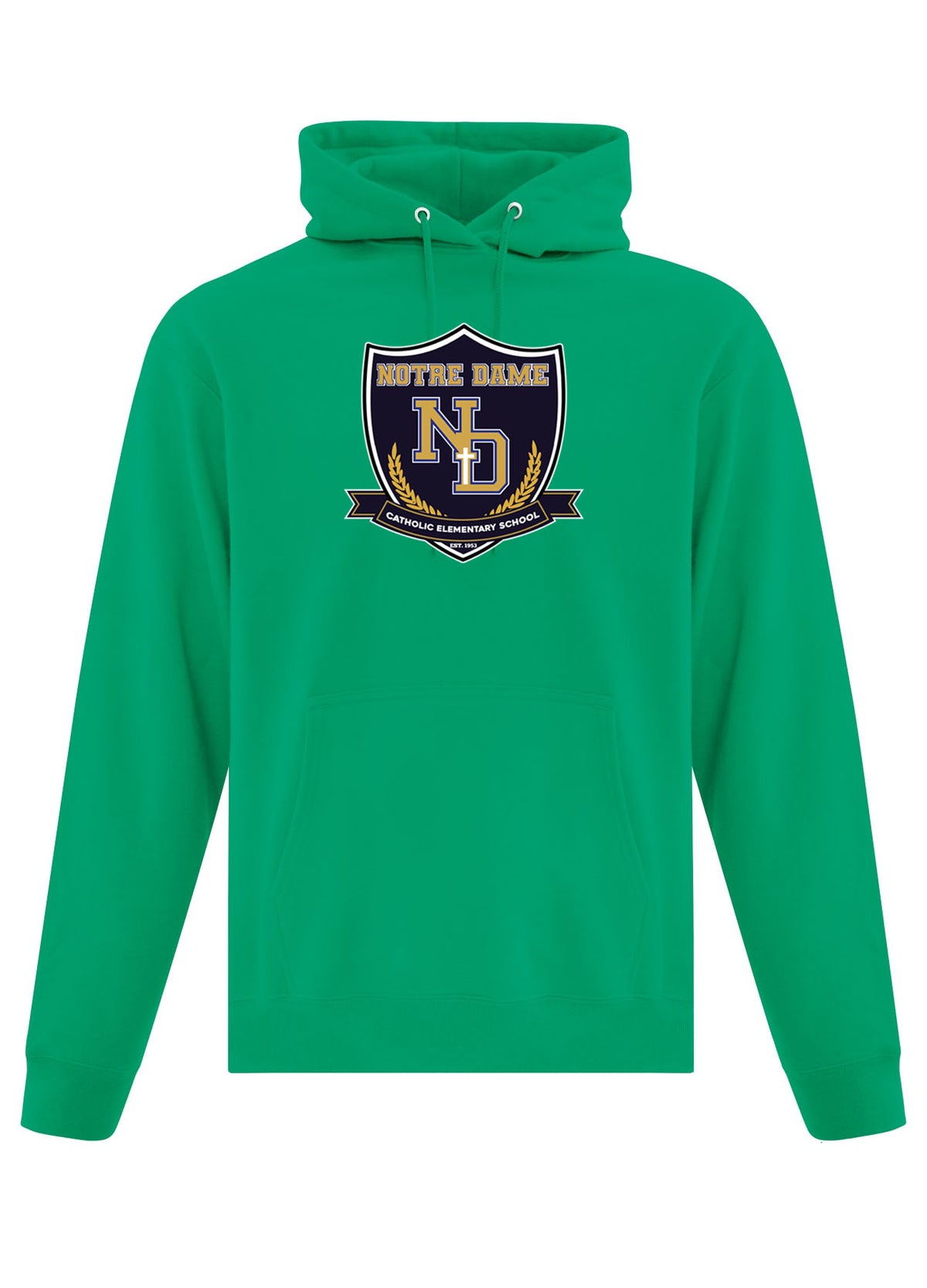 Notre Dame Catholic Elementary Adult Spirit Wear Hoodie (2 Colors)
