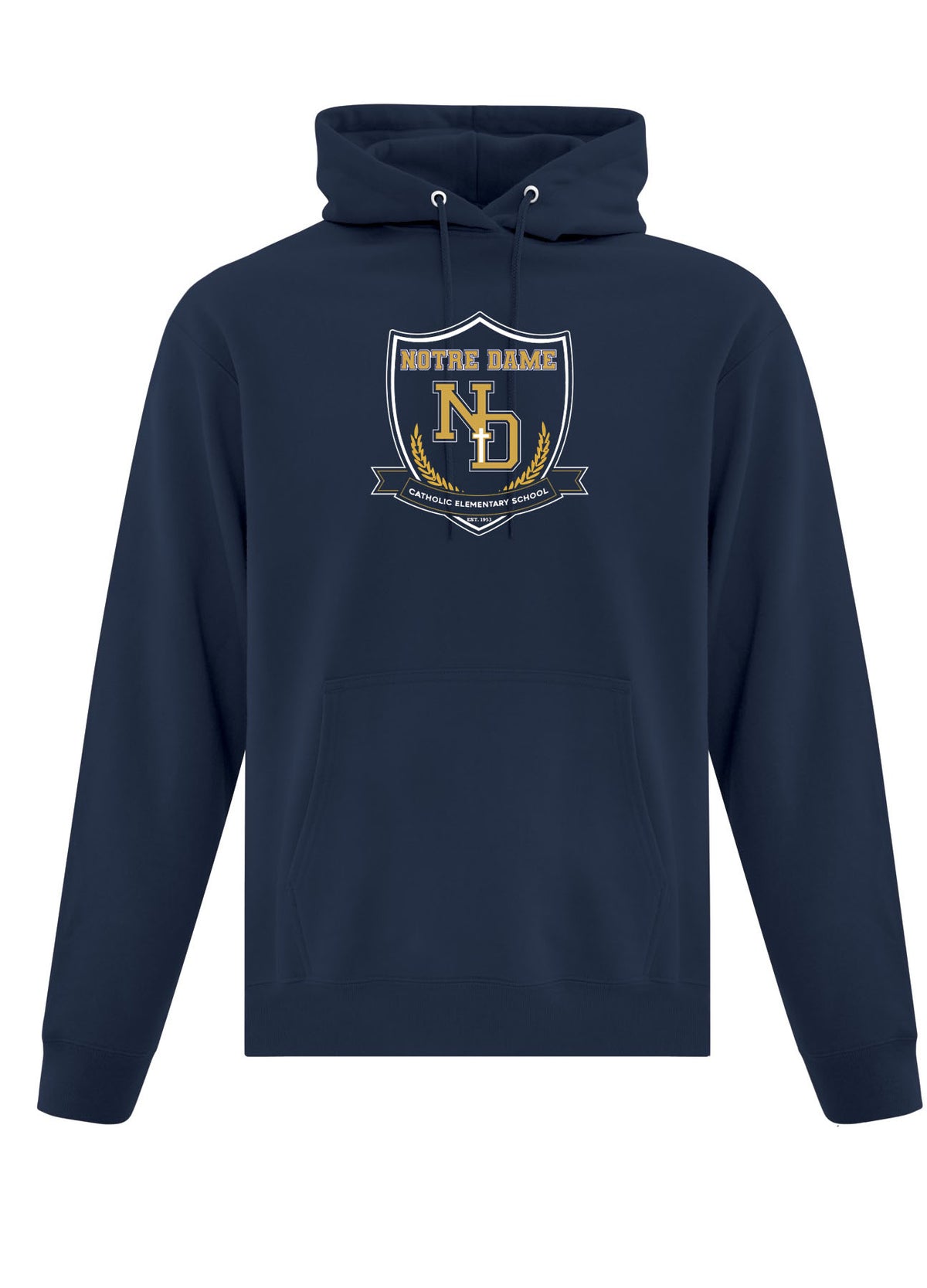 Notre Dame Catholic Elementary Adult Spirit Wear Hoodie (2 Colors)