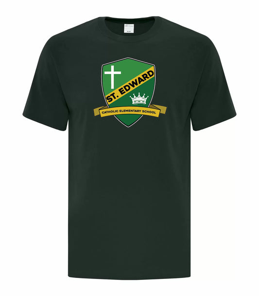 *NEW LOGO* St. Edward Spirit Wear Youth Green T-Shirt
