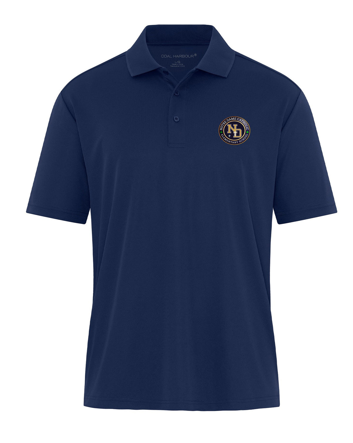 Notre Dame Catholic Elementary STAFF Coal Harbour Spirit Wear Mens Polo