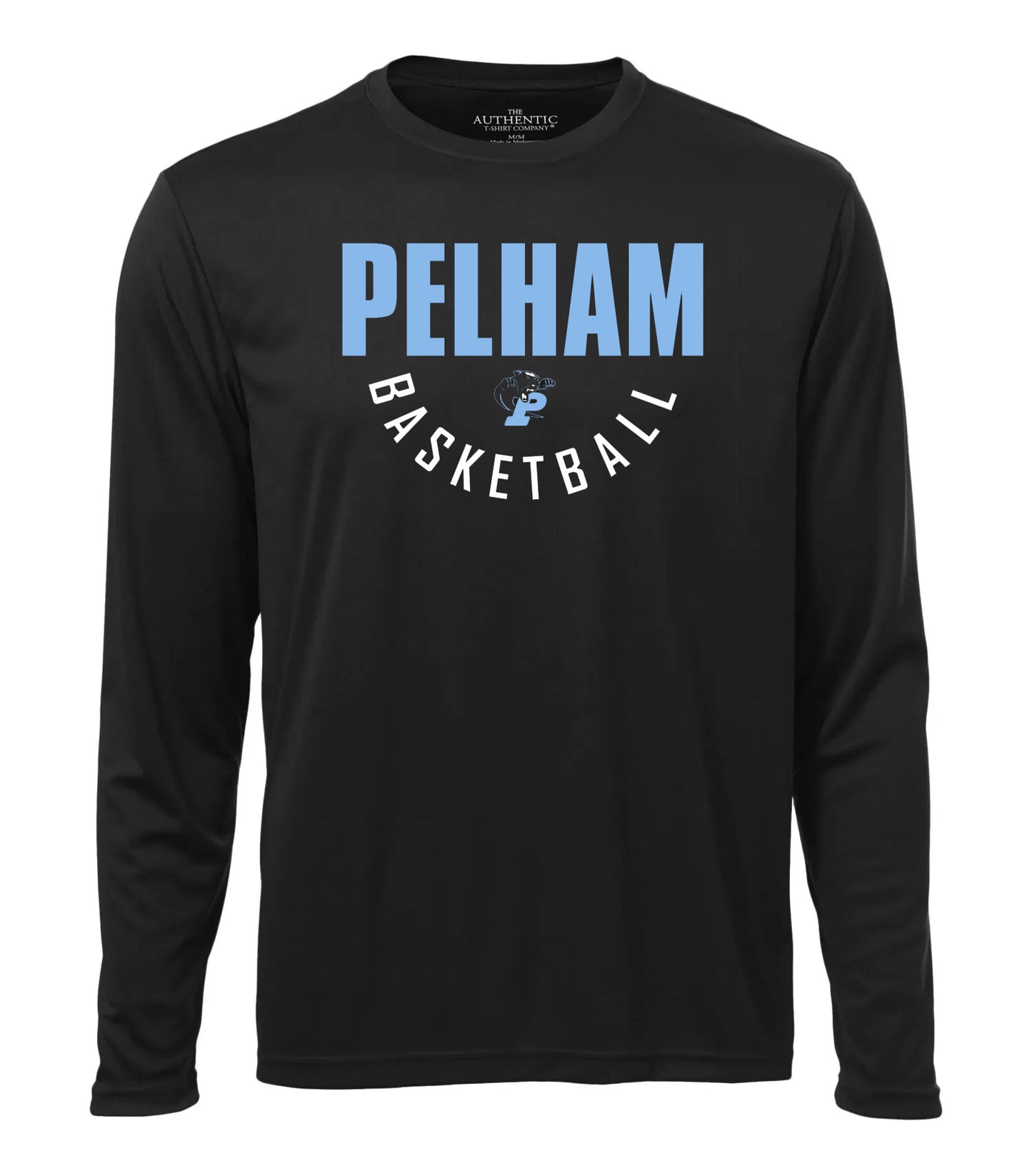 Pelham Panthers Youth Black/White Dri Fit Long Sleeve (Under Armour)