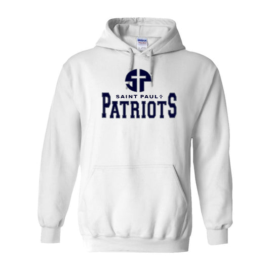 Saint Paul STAFF Spirit Wear Hoodie (White) (Embroidered)