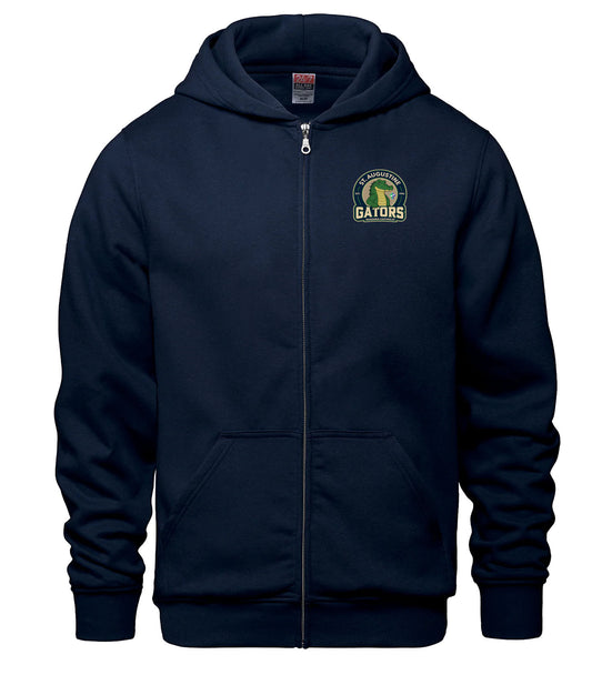 Saint Augustine Spirit Wear Adult Zipper Hoodie (Navy)