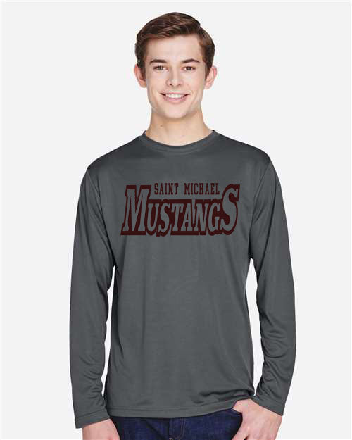 Saint Michael STAFF Spirit Wear Adult Long Sleeve Dri Fit Shirt (Men's)