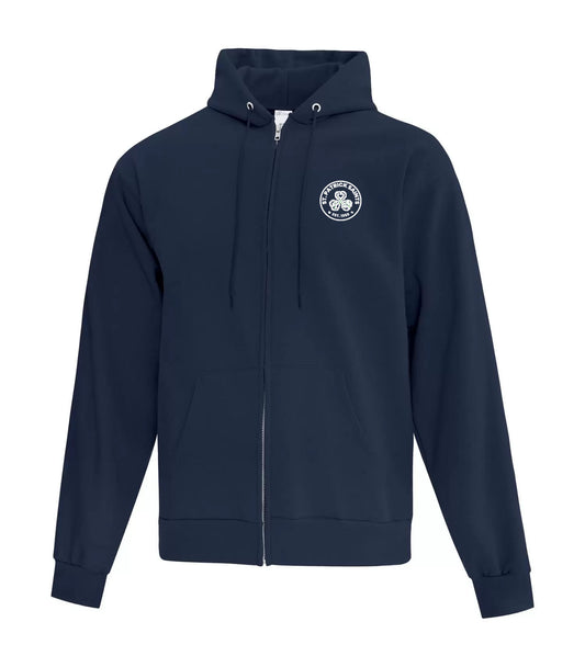 St. Patrick Catholic Elementary Youth Zipper Hoodie (Port Colborne) (Navy)