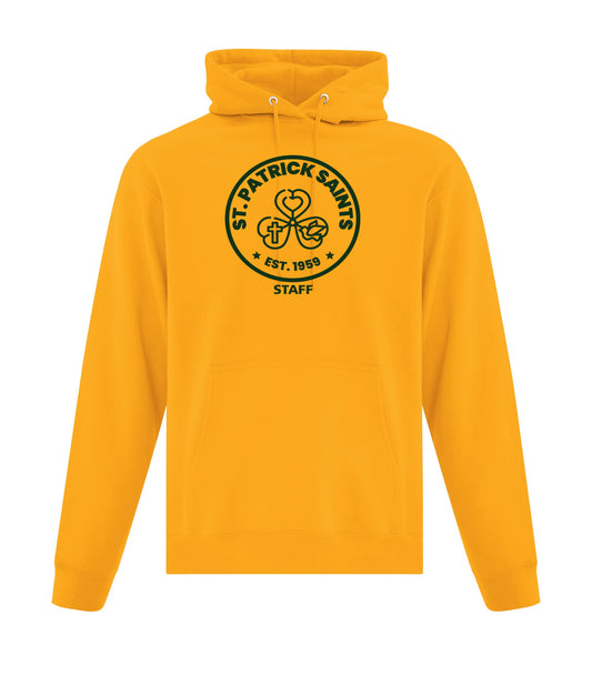 *NEW* St. Patrick STAFF Spirit Wear ATC Gold Adult Hoodie (Port Colborne)