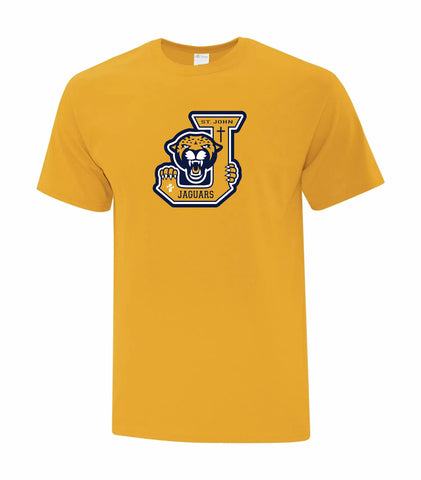 St. John Spirit Wear Adult Gym T-Shirt (Yellow)