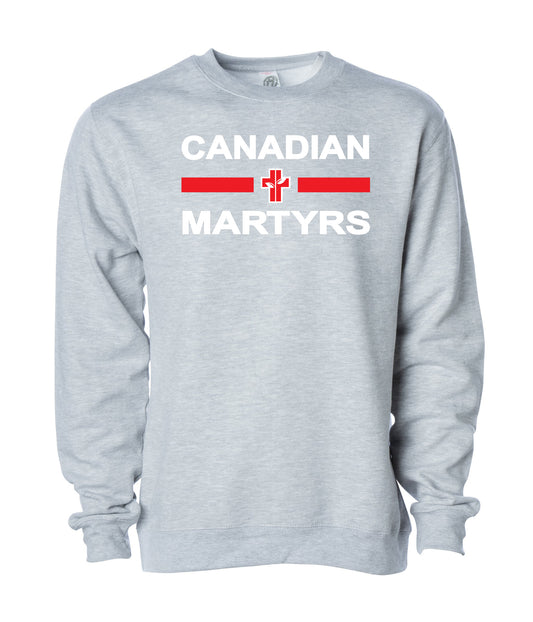 Canadian Martyrs Spirit Wear Adult Grey Crew Neck